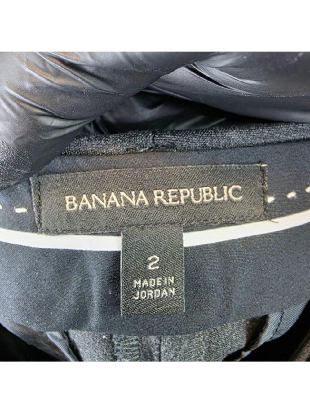 Banana Republic Sloan Dress Pants Womens 2 Gray Twill Slim Ankle Stretch Stripe - Picture 3 of 13
